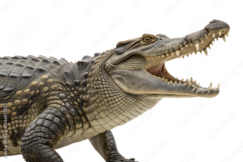 Naklejka premium Crocodile isolated on transparent background