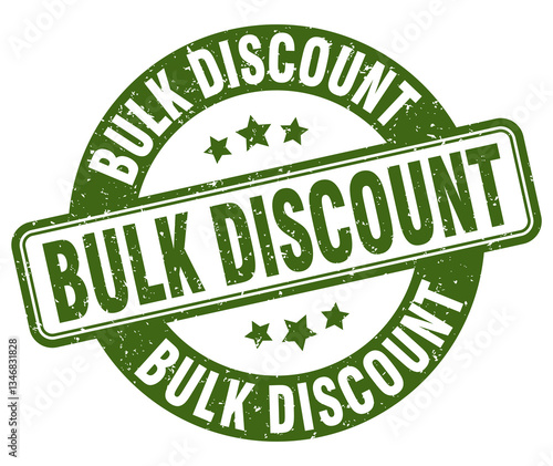 bulk discount stamp. bulk discount label. round grunge sign