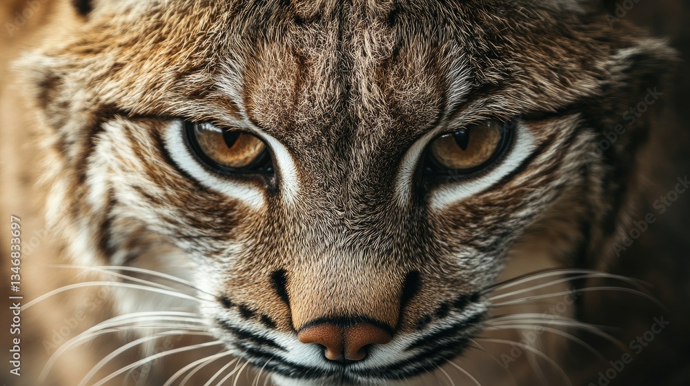 Captivating Close-Up of a Lynx Face with Intense Gaze and Fur Detail Captivating Close-Up of a Lynx Face with Intense Gaze and Fur Detail