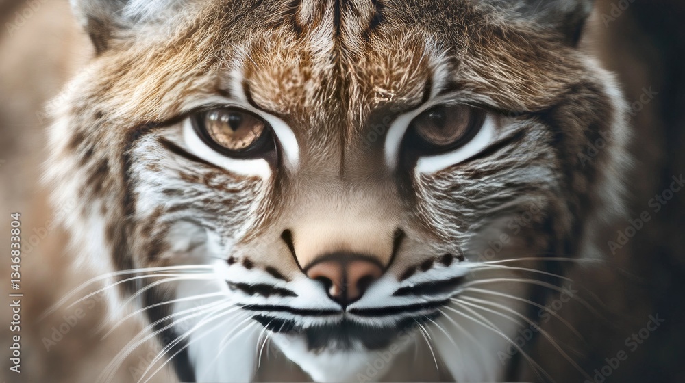 Close-up Portrait of a Lynx Captured in Natural Wilderness Environment Close-up Portrait of a Lynx Captured in Natural Wilderness Environment