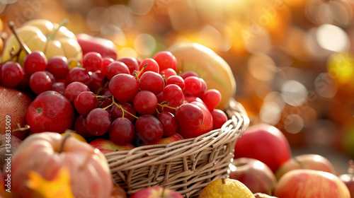 Harvesting fresh fruits a bountiful autumn display at a local orchard in nature's beauty