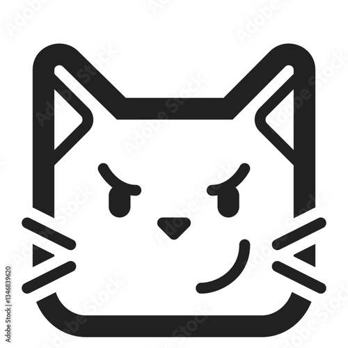 Smirking Cat Face
