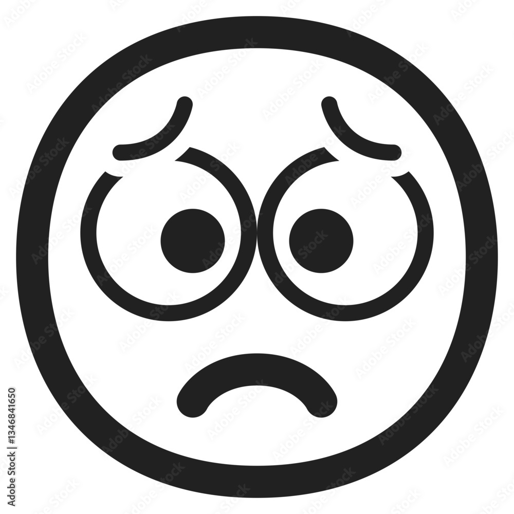 Fototapeta premium Worried Face 