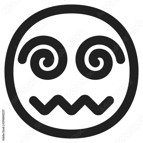 Face with Spiral Eyes