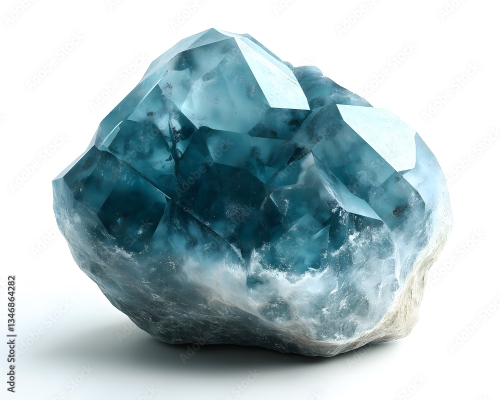 Fototapeta premium Teal Crystal Cluster