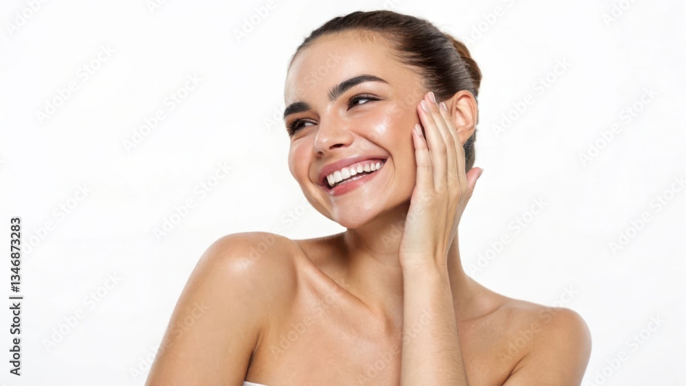 Radiant Smiles: A Portrait of Joyful Highlighted Expression Featuring Natural Beauty and Elegance