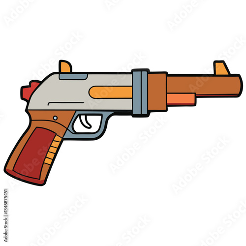 Rossi Circuit Judge gun , police weapon vector design, military vector design illustration.