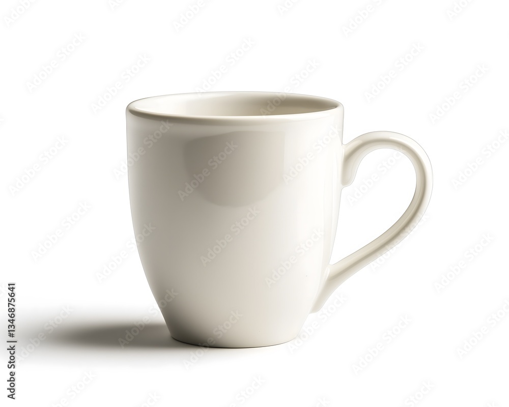 Empty White Ceramic Mug Empty White Ceramic Mug