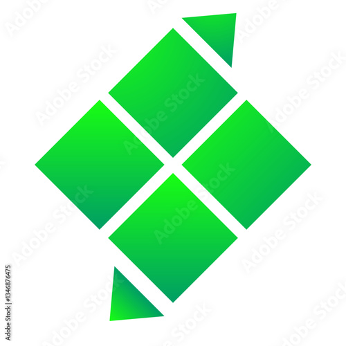 Ketupat icon vector, ramadan , eid mubarrak
