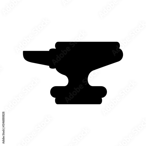 anvil icon, simple flat style, illustration, logo sign symbol pictogram template, for ui or ux isolated on white for mobile app, editable