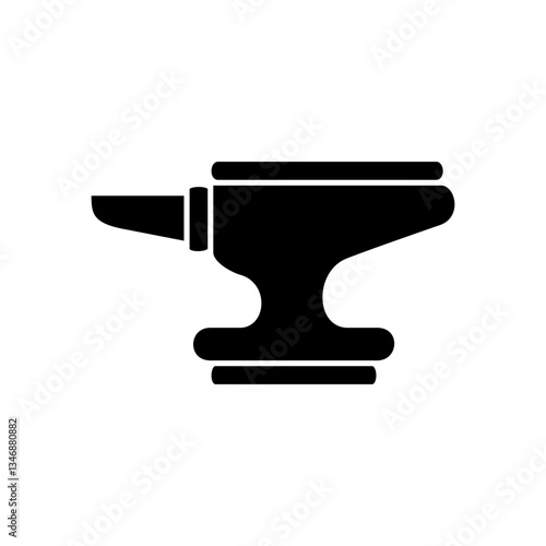 anvil icon, simple flat style, illustration, logo sign symbol pictogram template, for ui or ux isolated on white for mobile app, editable