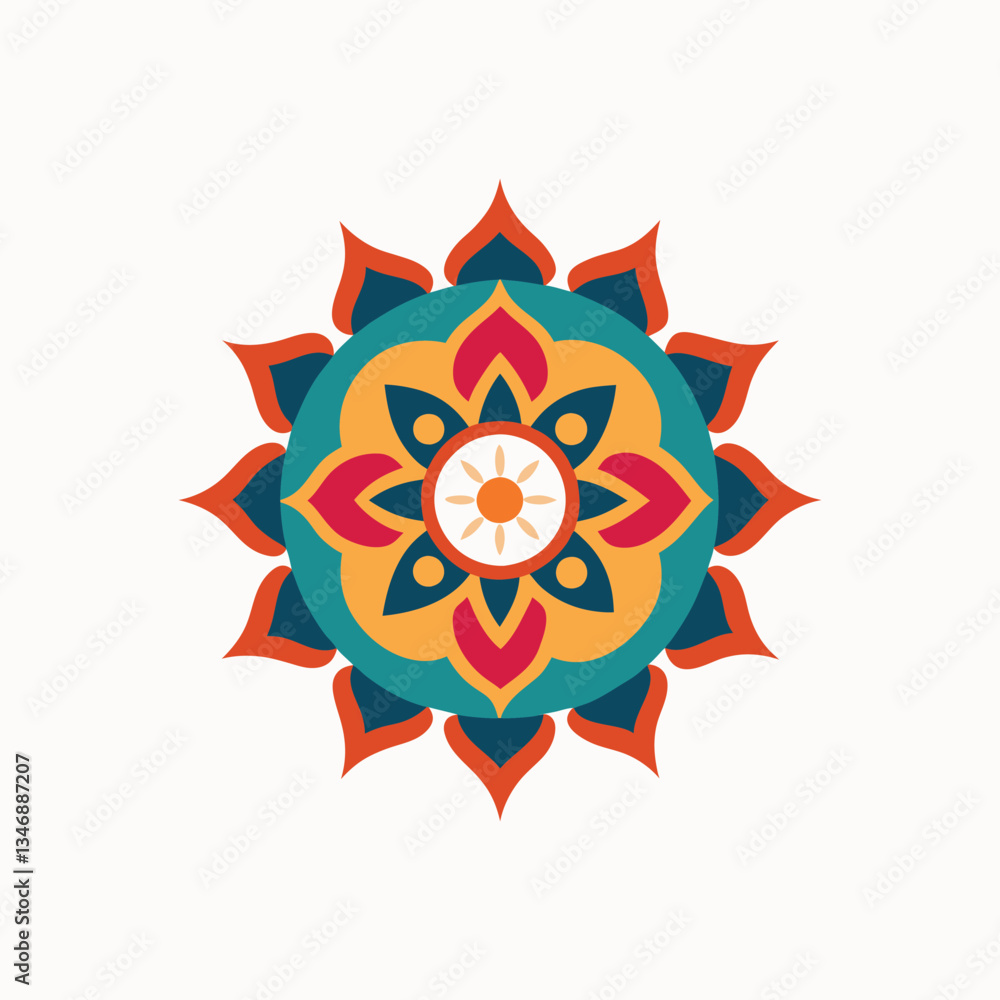 Traditional Mandala Art Design on White Background – Intricate & Elegant Traditional Mandala Art Design on White Background – Intricate & Elegant
