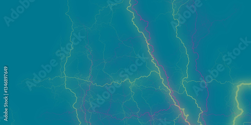 Mountainous Cumulus Clouds Boiling in the Summer Sky. White cloudiness, mist or smog overlay backgrounds. Wide sky and clouds dark tone. Dark cloud at evening sky with thunder bolt.