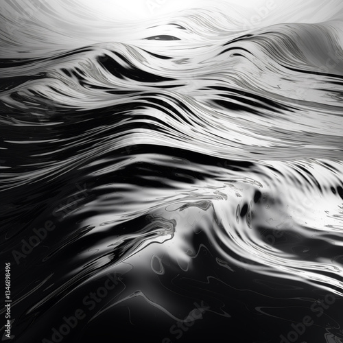 black and white abstract
