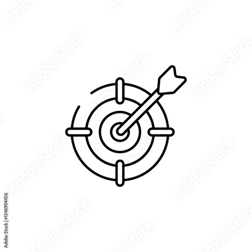 Free Download Mission icon design with white background stock illustration - GFXLoad