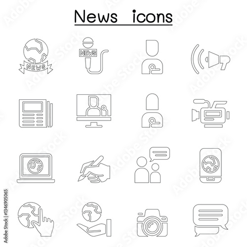 News icon set