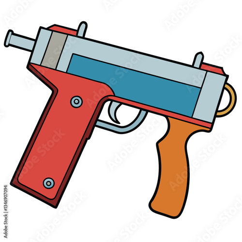 Savage Axis gun , police weapon vector design, military vector design illustration.