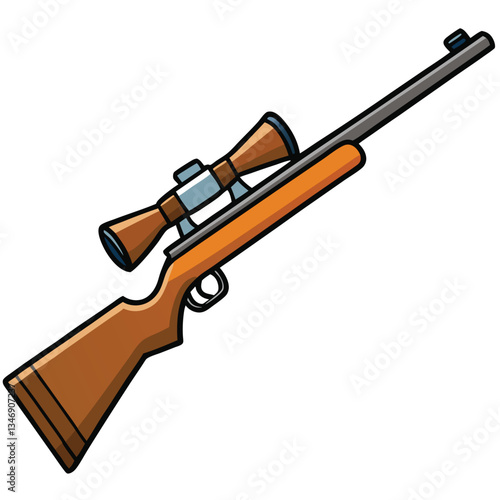 Savage Axis gun , police weapon vector design, military vector design illustration.