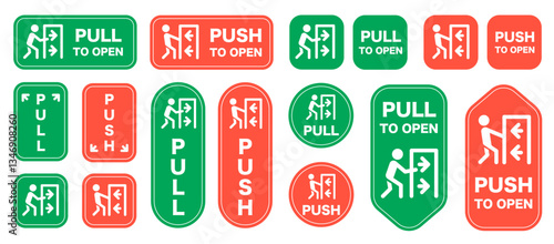 Push Pull Door signs collection