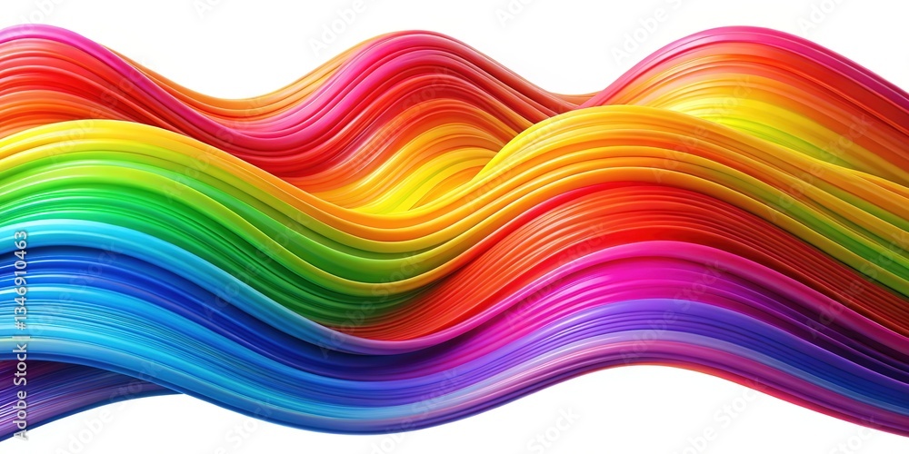 Rainbow Waves Abstract Art Rainbow Waves Abstract Art
