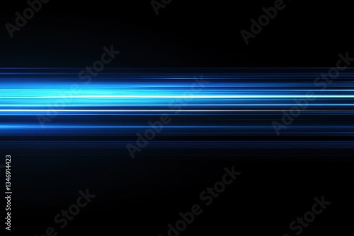 Abstract Blue Light Streaks Background Modern Technology Design for Digital Art