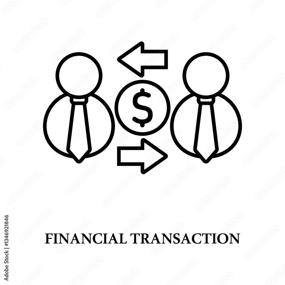 Icon a financial transaction, isolated against a clean background. Icon a financial transaction, isolated against a clean background.