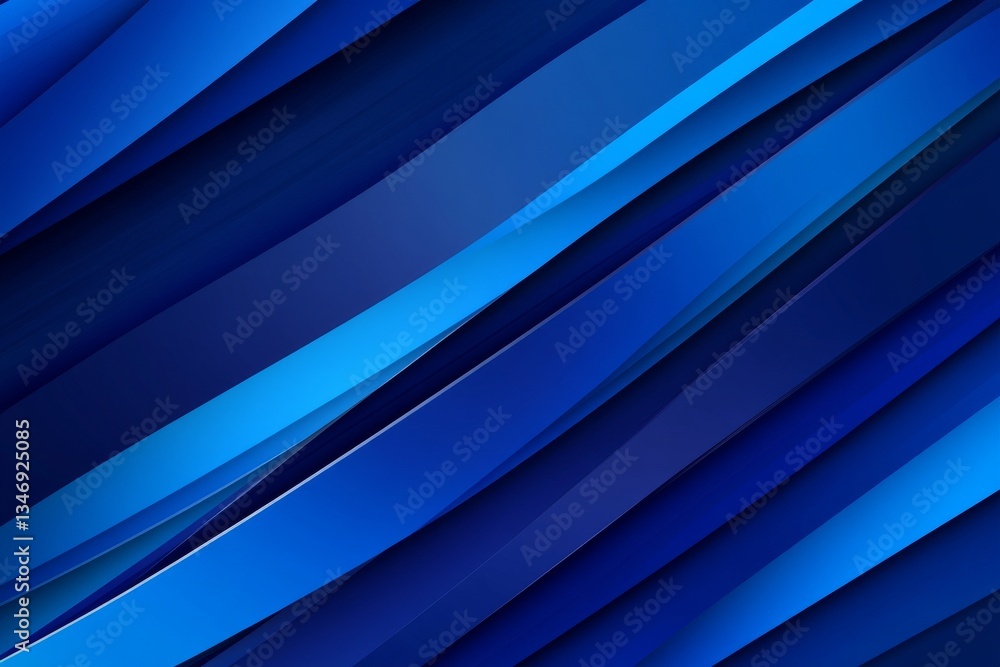 Fototapeta premium A modern 3D abstract backdrop with blue geometric elements