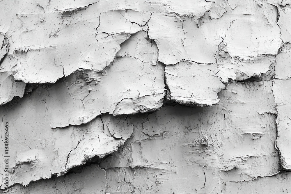 Obraz premium Textured White Wall Detail.