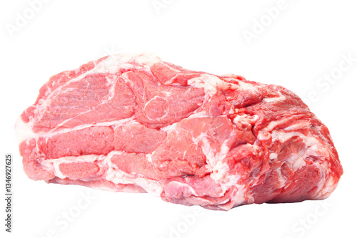 Obraz na płótnie Pork meat isolated on white w salonie