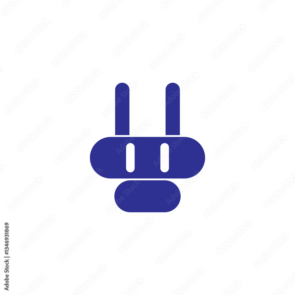 Future industry artificial intelligence robot icon Future industry artificial intelligence robot icon