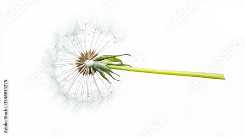Wallpaper Mural Close-up of a dandelion seed head with delicate white fluff against a bright background, symbolizing nature's beauty (1) Torontodigital.ca