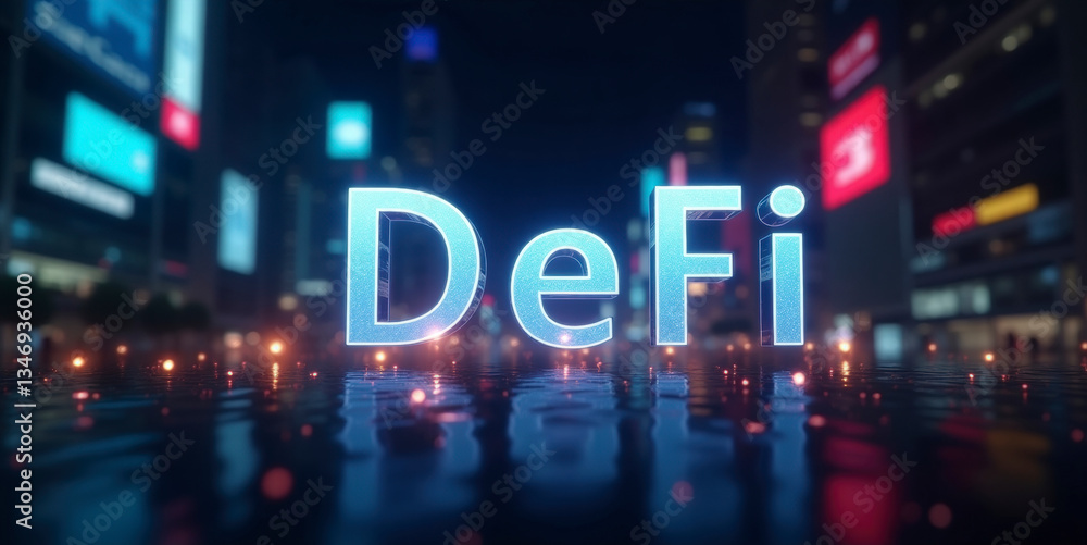 Fototapeta premium Decentralized Finance (DeFi)