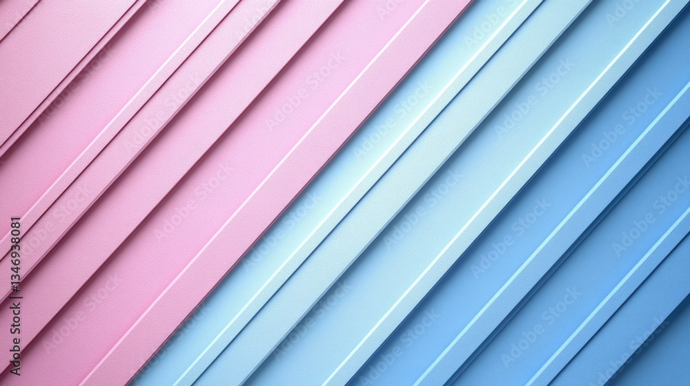 Fototapeta premium Diagonal pink blue stripes abstract background design