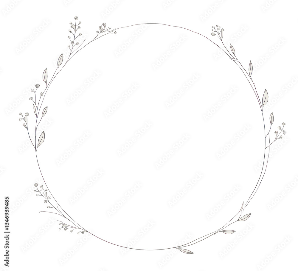PNG Botanical circle plant pattern. PNG Botanical circle plant pattern.