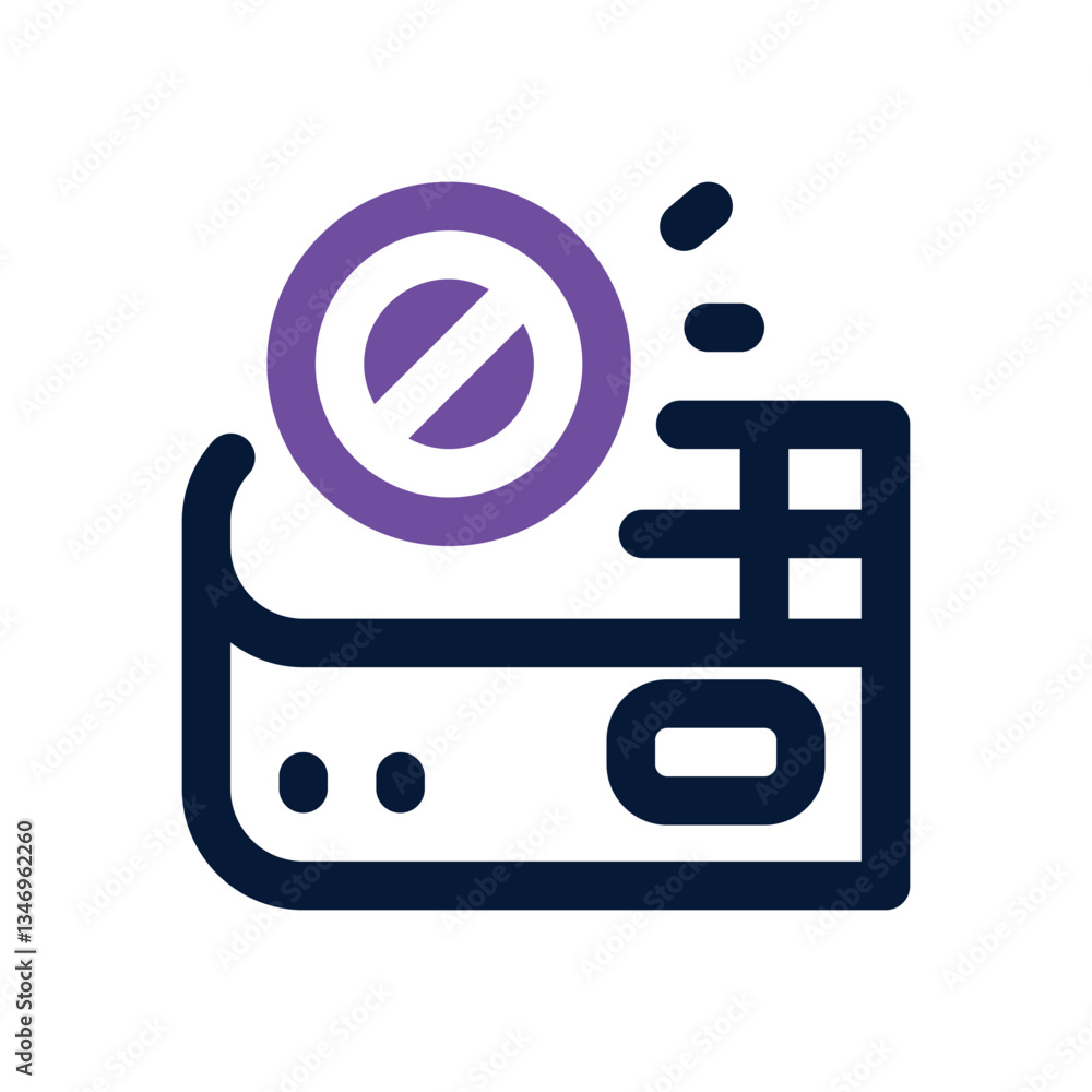 loss wallet dual tone icon. Sleek and modern vector icon for websites, mobile apps, marketing materials, and corporate design. Fully scalable and ready to use. loss wallet dual tone icon. Sleek and modern vector icon for websites, mobile apps, marketing materials, and corporate design. Fully scalable and ready to use.