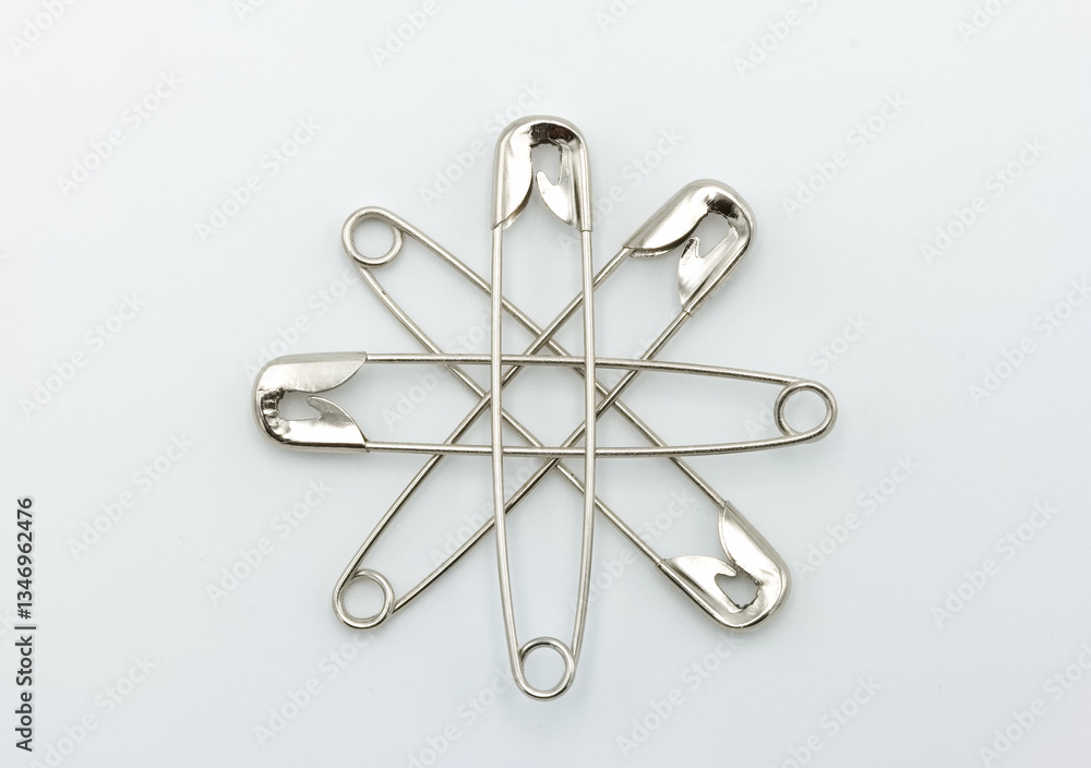 safety pins, metal, tailoring, tool, clasp, background, white, c safety pins, metal, tailoring, tool, clasp, background, white, c