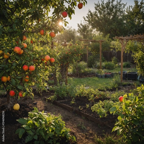orange tree in the garden
