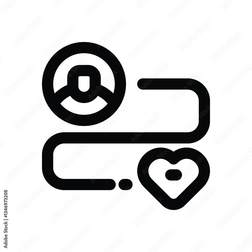 costumer journey line icon. Clean and minimalist vector icon for websites, mobile apps, presentations, and logos. Fully scalable and customizable for any project. costumer journey line icon. Clean and minimalist vector icon for websites, mobile apps, presentations, and logos. Fully scalable and customizable for any project.