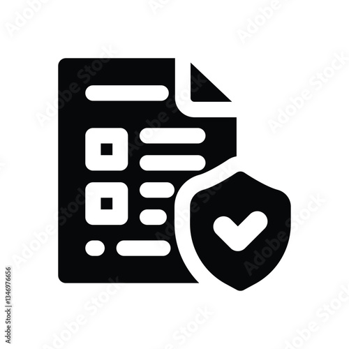 regulatory compliance glyph icon. Strong and solid vector icon for websites, mobile interfaces, presentations, and visual branding. High quality and easy to edit.