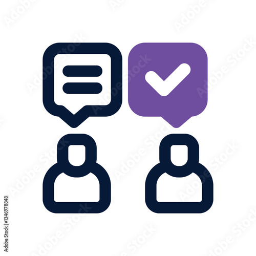 negotiation dual tone icon. Sleek and modern vector icon for websites, mobile apps, marketing materials, and corporate design. Fully scalable and ready to use.