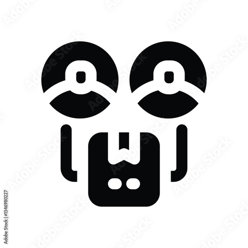segmentation glyph icon. Strong and solid vector icon for websites, mobile interfaces, presentations, and visual branding. High quality and easy to edit.
