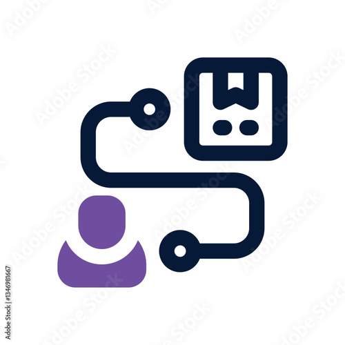 niche market dual tone icon. Sleek and modern vector icon for websites, mobile apps, marketing materials, and corporate design. Fully scalable and ready to use.