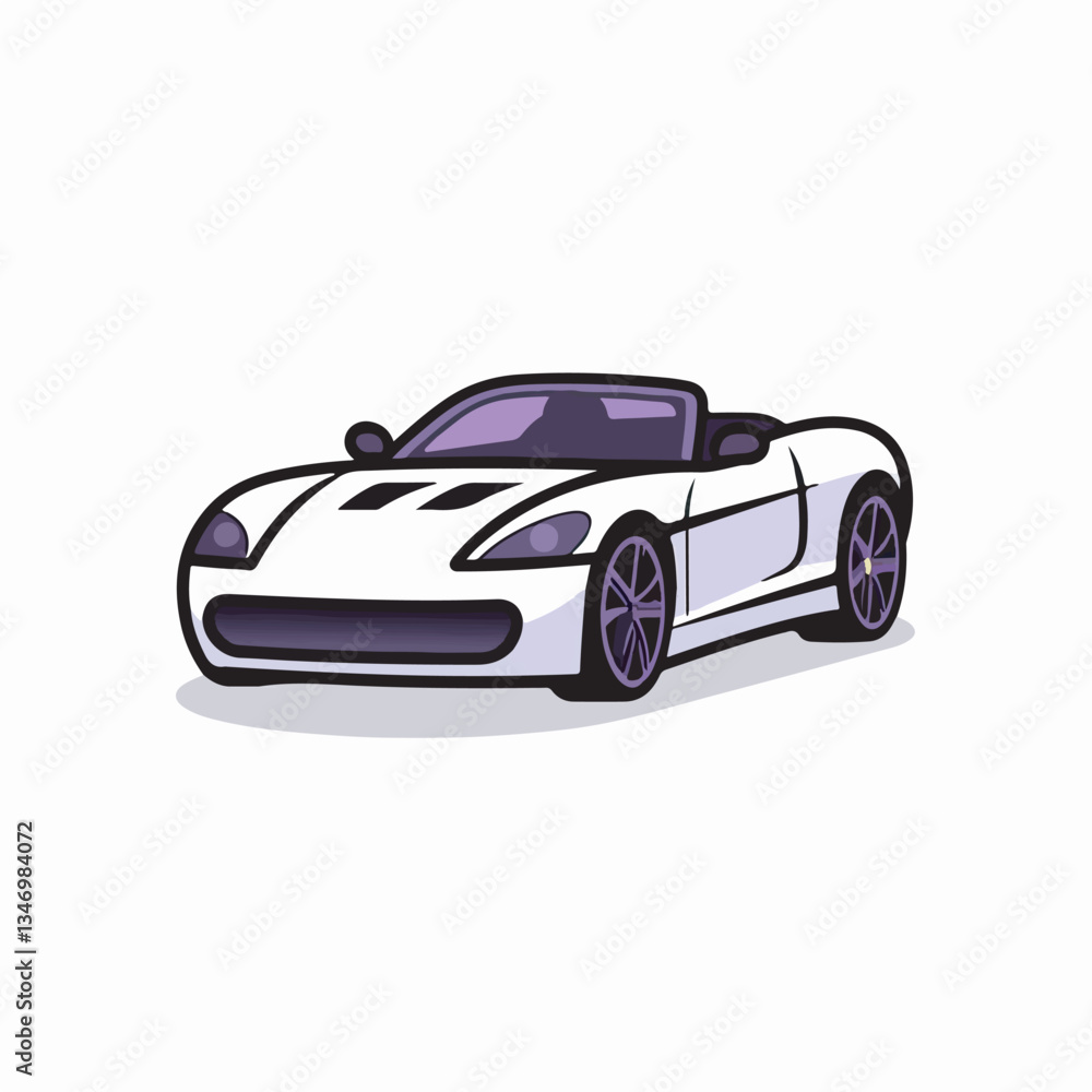 Sleek white sports car with aerodynamic design, symbolizing speed, luxury, and performance. Sleek white sports car with aerodynamic design, symbolizing speed, luxury, and performance.