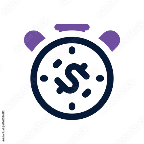 stopwatch dual tone icon. Sleek and modern vector icon for websites, mobile apps, marketing materials, and corporate design. Fully scalable and ready to use.