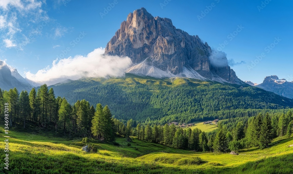 Fototapeta premium mountain landscape in the alps