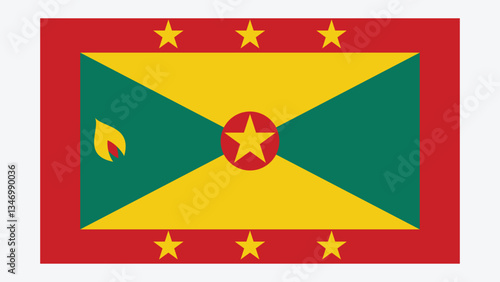 Free Download GRENADA Flag with Original color - GFXLoad