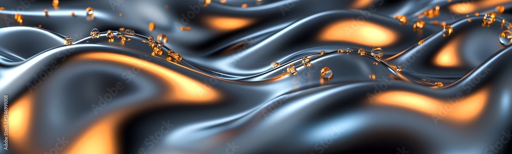 A liquid metal podium constantly shifting and reforming itself.