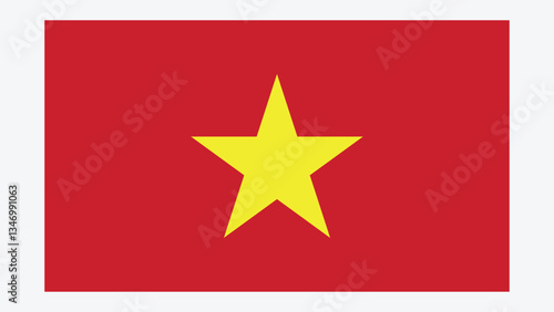 VIETNAM Flag with Original color