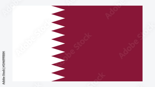 QATAR Flag with Original color