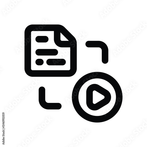 content creator line icon. Clean and minimalist vector icon for websites, mobile apps, presentations, and logos. Fully scalable and customizable for any project.